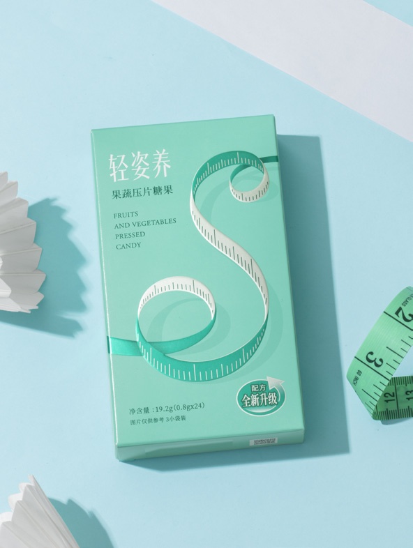 轻姿养 SOSO 丸 S 形皮尺包装设计