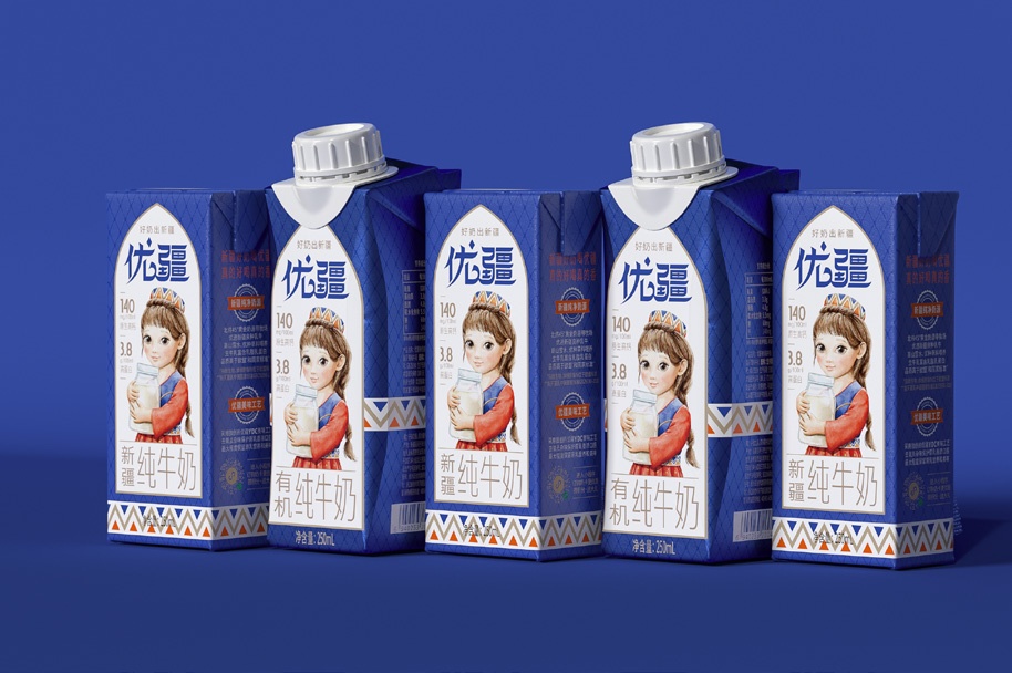云集自有品牌优疆牛奶产品